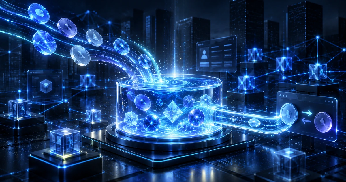 Beginner guide explaining DeFi liquidity pools, liquidity providers, AMMs and token swaps.