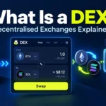Decentralised exchange guide explaining DEXs, crypto swaps, wallets and DeFi.